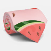 Watermeloen Patroon Stropdas (Opgerold)