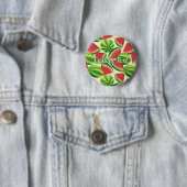 Watermeloen Pattern Pinback Button (In situ)