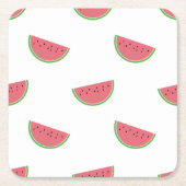 Watermeloen Pattern Summer Party Paper Onderzetter (Voorkant)