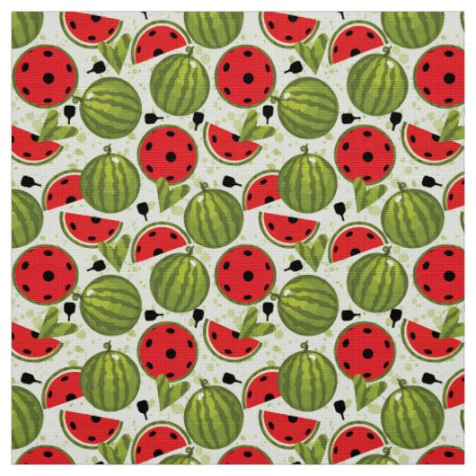 🍉 Watermeloen pickleball - licht Stof (Swatch)