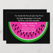 Watermeloen/picknick Kaart (Voorkant / Achterkant)