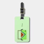 Watermeloen Picknickmand Bagagelabel (Voorkant verticaal)