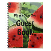 Watermeloen Picnic Guest Book Notitieboek (Voorkant)