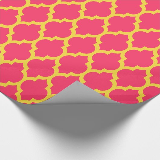 Watermeloen Pineappel Geel Marokkaans #4 Cadeaupapier (Hoek)