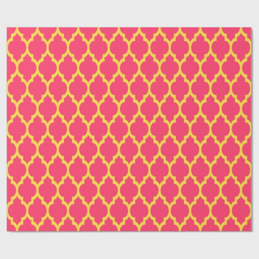 Watermeloen Pineappel Geel Marokkaans #4 Cadeaupapier (Vlak)