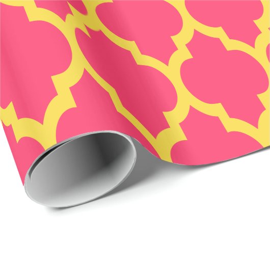 Watermeloen Pineappel Geel Marokkaans #4 Cadeaupapier (Rol Hoek)