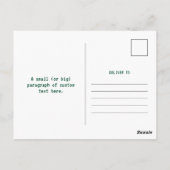 Watermeloen Pixel Art Briefkaart (Achterkant)