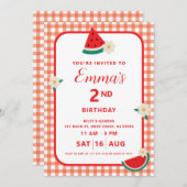 Watermeloen Plaid Flat Kaart (Voorkant / Achterkant)