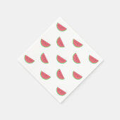 Watermeloen Plakken Patroon Leuke Zomer Roze Wit Servet (Hoek)