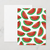Watermeloen platte Kaart (Voorkant / Achterkant)
