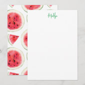 Watermeloen platte noot Kaart (Voorkant / Achterkant)