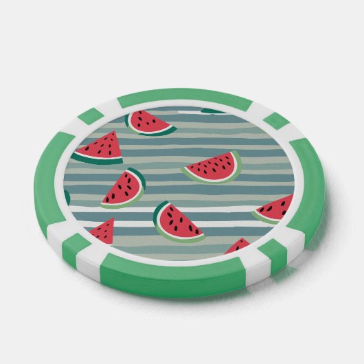 Watermeloen Poker Chips (Enkel)