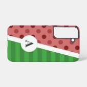 Watermeloen Polka Dot en Stripe Patroon Samsung Galaxy Hoesje (Achterkant horizontaal)