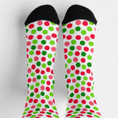 Watermeloen Polka Dots Pattern Socks Sokken (Top)