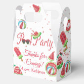 Watermeloen Pool Party Dank u Bedankdoosjes (Geopend)