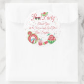 Watermeloen Pool Party Dank u Ronde Sticker (Tas)
