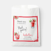 Watermeloen Pool Party Drinken Bedankzakje (Voorkant)