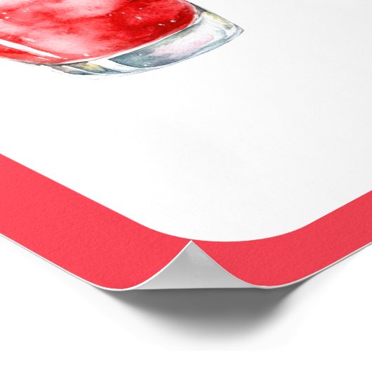 Watermeloen Pool Party Drinken Poster Welkomstbord (Hoek)