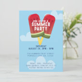 Watermeloen Popsicle Ijs Sommerfeest Kaart (Staand voorkant)