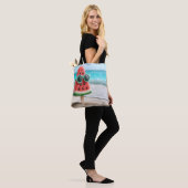 Watermeloen Popsicle In Strandzand Tote Bag (Op model)