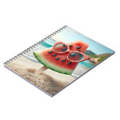 Watermeloen Popsicle met zonnebril Notitieboek (Linkerzijde)
