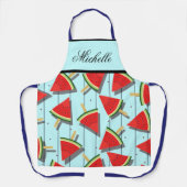 Watermeloen Popsicle Print Keuken Schort - Dames (Voorkant)