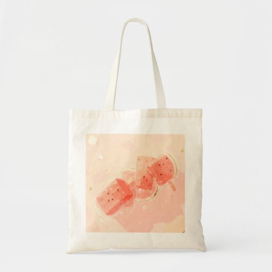 Watermeloen Popsile Tote Bag (Voorkant)