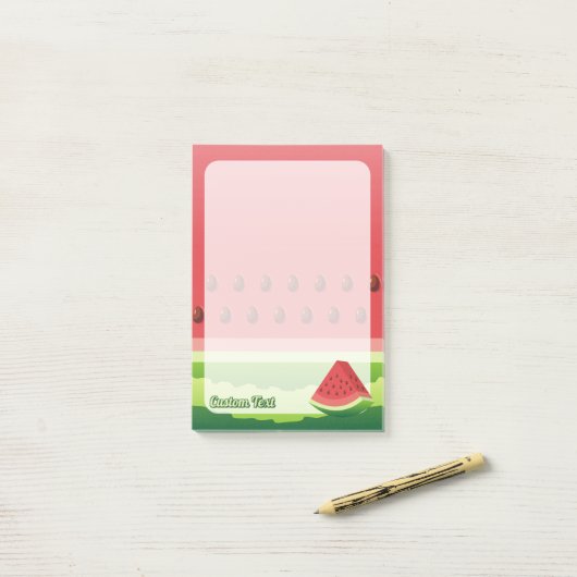 Watermeloen Post-it® Notes (Op bureau)