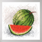 watermeloen poster (Voorkant)