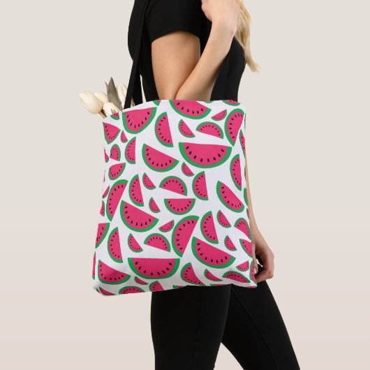 Watermeloen print canvas tas (Dichtbij)
