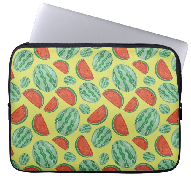 Watermeloen Print Laptop Sleeve (Voorkant)