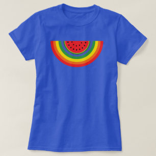 Watermeloen regenboog t-shirt