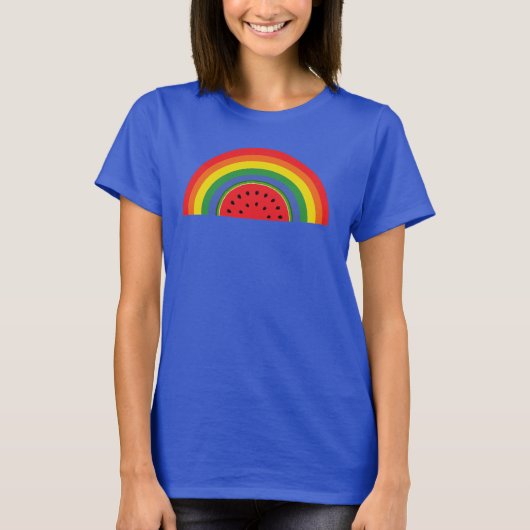 Watermeloen regenboog t-shirt (Voorkant)