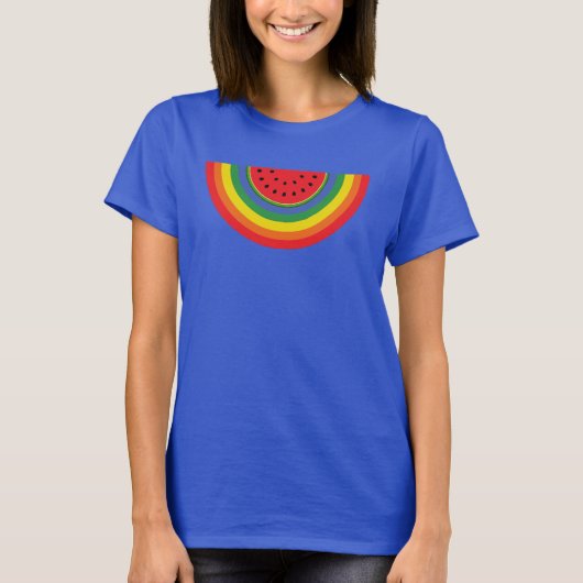 Watermeloen regenboog t-shirt (Voorkant)