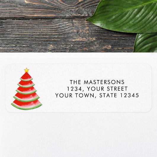 Watermeloen Retouradres Etiket