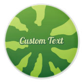 Watermeloen Rind Ceramic Knob. Keramische Knop (Voorkant)