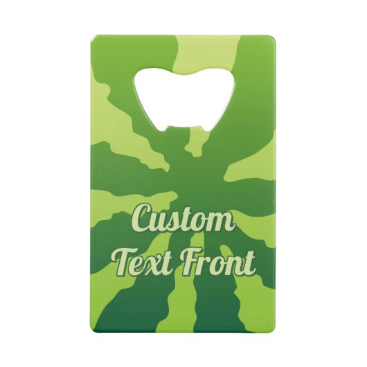 Watermeloen Rind Creditcard Fles Open Creditkaart Flessenopener (Voorkant)