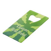 Watermeloen Rind Creditcard Fles Open Creditkaart Flessenopener (Voorkant Gekanteld)