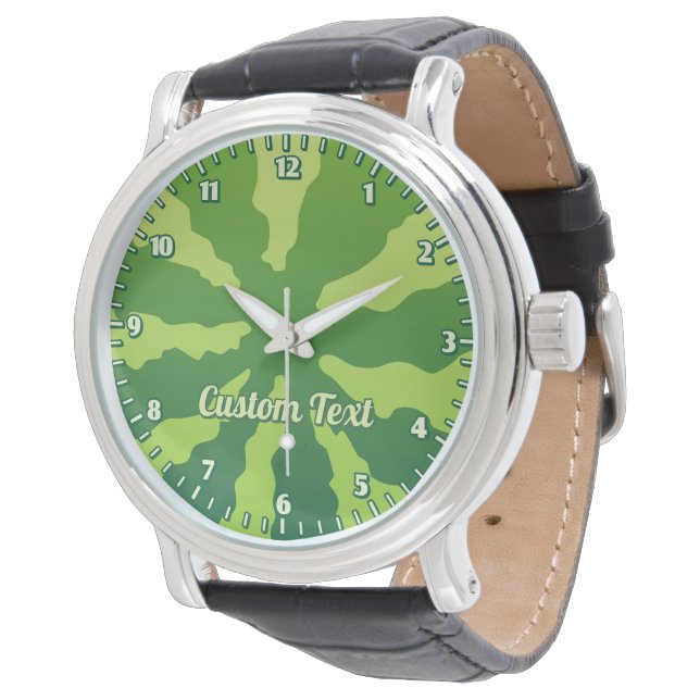 Watermeloen Rind Watch Horloge (Gekanteld)