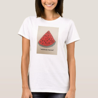 Watermeloen Ringer T-shirt voor dames