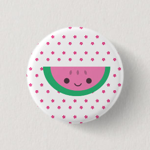 Watermeloen Ronde Button 3,2 Cm