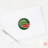watermeloen ronde sticker (Envelop)