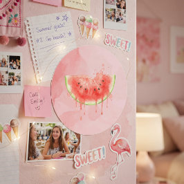 Watermeloen Ronde Sticker