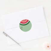 watermeloen ronde sticker (Envelop)