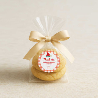 Watermeloen Ronde Stickers