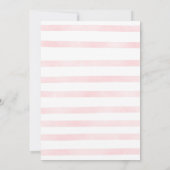 Watermeloen Rood en Roze Baby shower Bedankkaart (Achterkant)