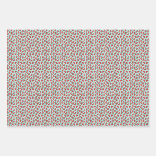 Watermeloen rood groen en geel zomer vibes inpakpapier vel (Voorkant)