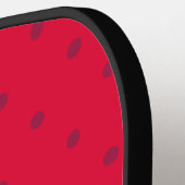 Watermeloen Rood Stippenpatroon Pickleball Paddle (Links Detail)