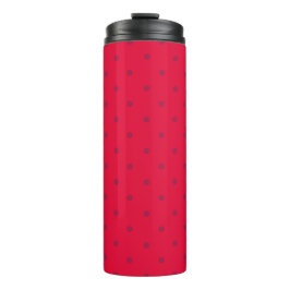 Watermeloen Rood Stippenpatroon Thermosbeker