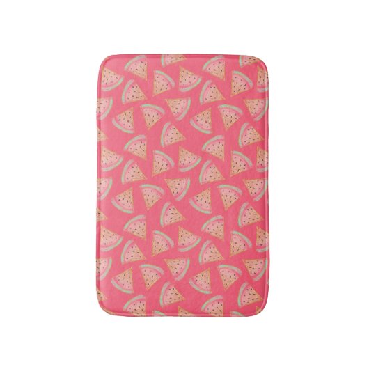 Watermeloen Roze Badmat (Voorkant Verticaal)
